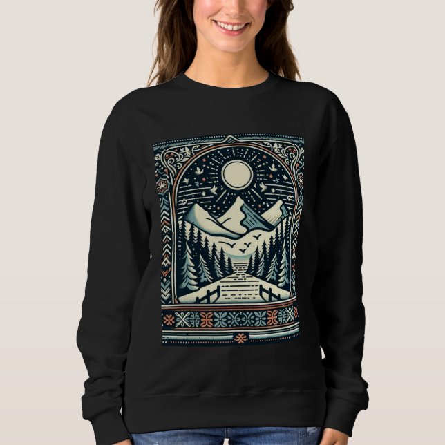 Winterstraße Sweatshirt (Vorderseite)