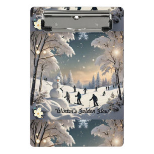 "Winterstumme Nacht" Mini Klemmbrett