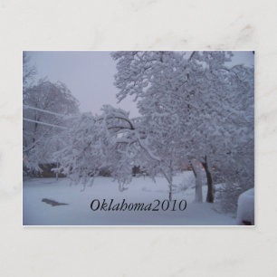 Wintersturm2010 (Oklahoma) Postkarte