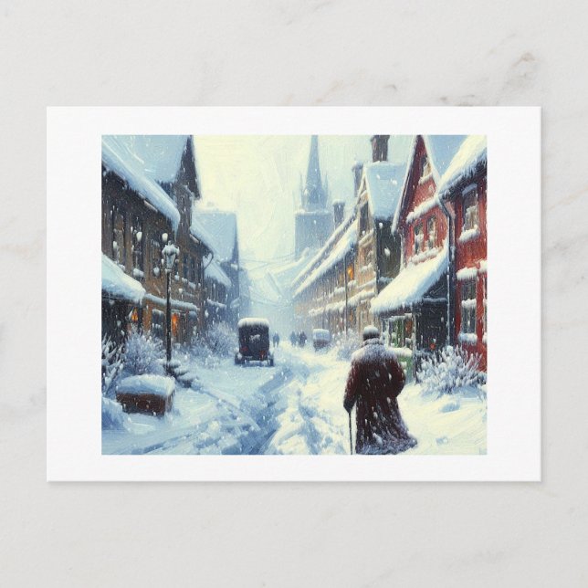 Wintersturm, Postkarte (Vorderseite)