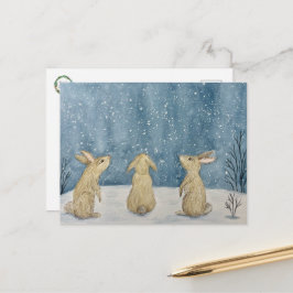 Wintersturm-Postkarte Postkarte