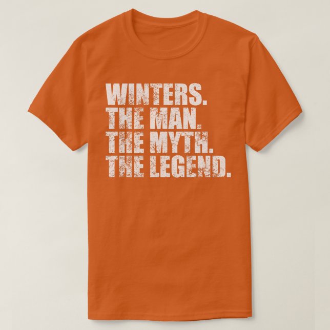 WintersWinters Familienname Winters Nachname Winte T-Shirt (Design vorne)