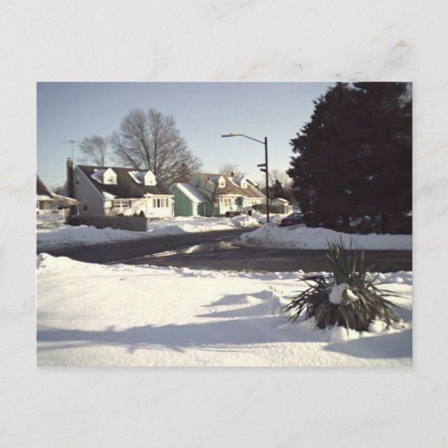 Winterszene 2 Postkarte (Vorderseite)