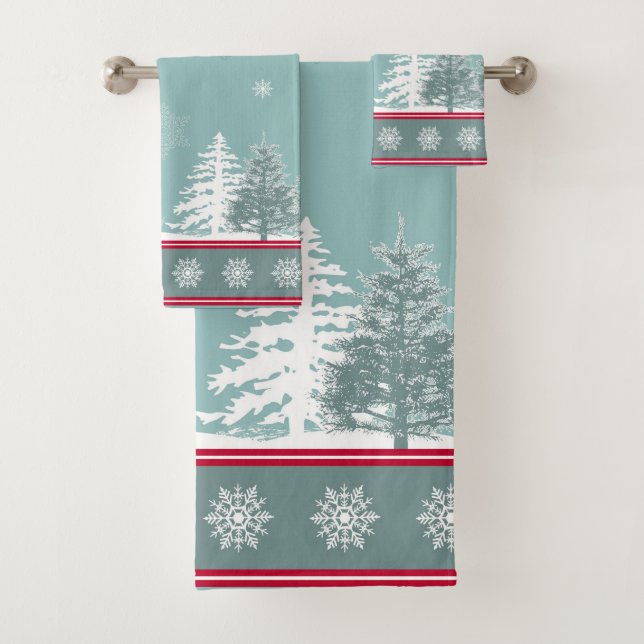 Winterszene Badhandtuch Set (Insitu)