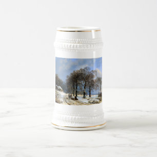 Winterszene Bierglas