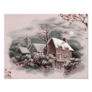 Winterszene Fotodruck