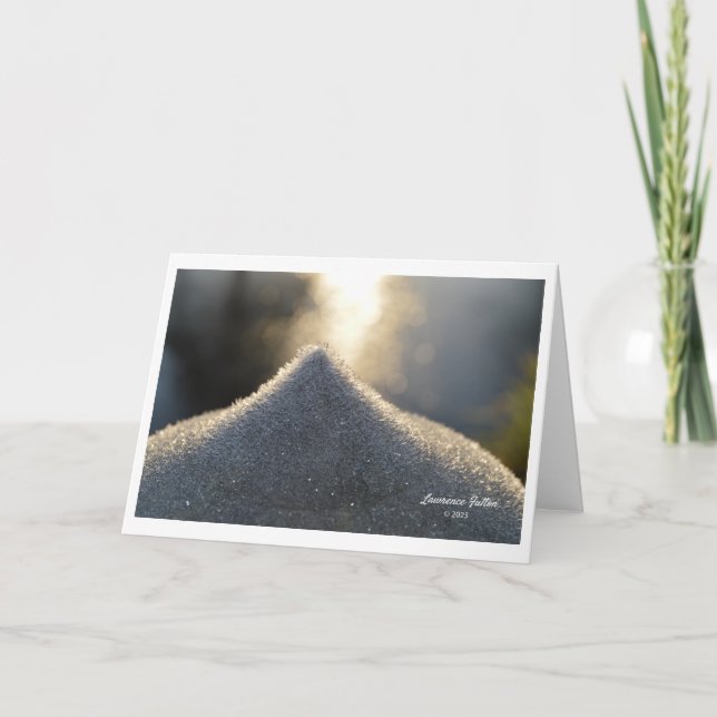 Winterszenen Grußkarten Dankeskarte (Vorderseite)