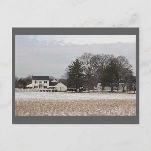 Wintertag Foto Postkarte (Vorderseite)