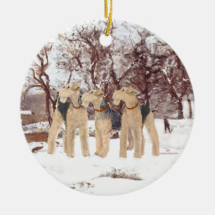 Wintertag Keramikornament
