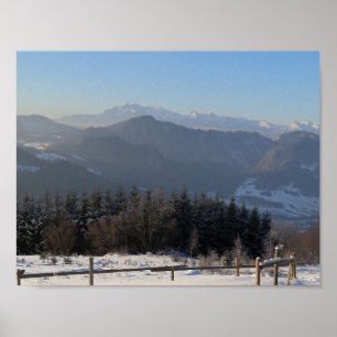 Wintertatras Aussicht von Beskid Sądecki Poster