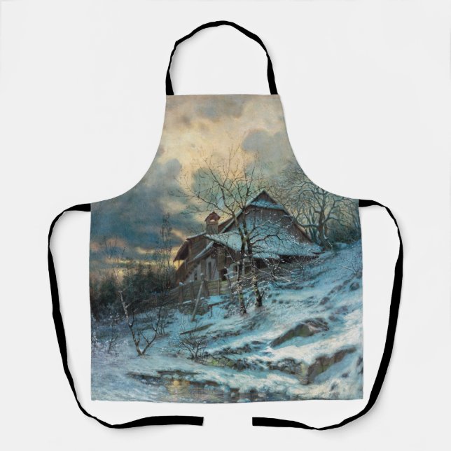 Winterthema von Angyal Vojtech Schürze (Vorderseite)