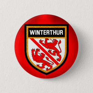 Winterthur-Flagge Button