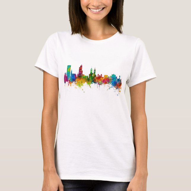 Winterthur Schweiz Skyline T-Shirt (Vorderseite)