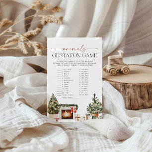 Wintertiere Tragzeit Babyparty-Spiel