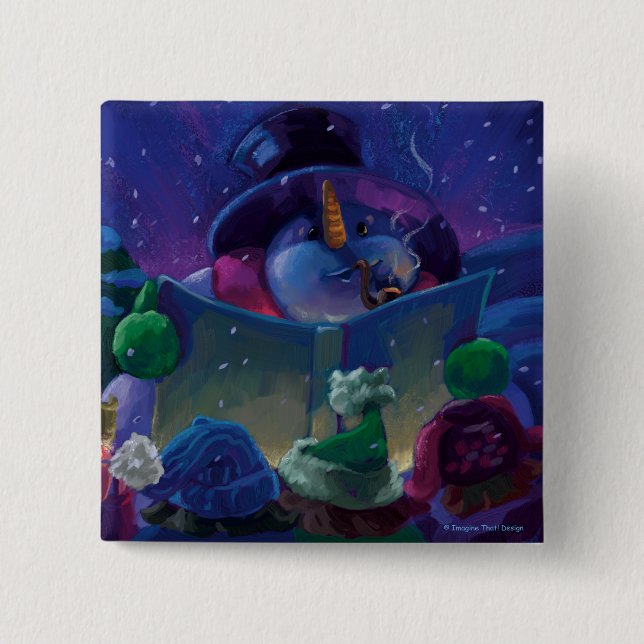 Wintertime Reading Button (Vorderseite)