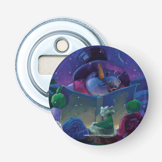 Wintertime Reading Flaschenöffner (Vorderseite)