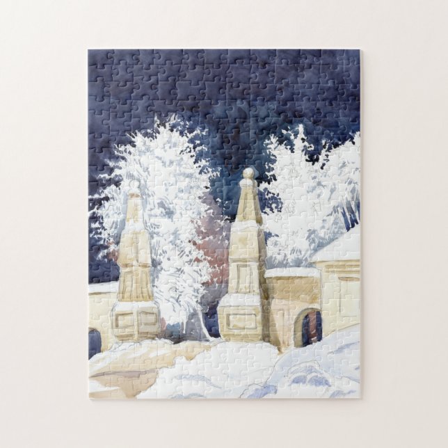 Wintertor bei Nacht (Skizze) (Vertikal)