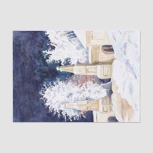 Wintertor bei Nacht (Skizze) Seidenpapier