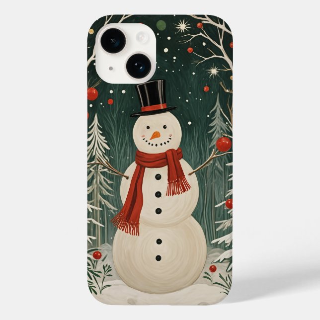 Wintertraum des Snowmanns Case-Mate iPhone 14 Hülle (Rückseite)