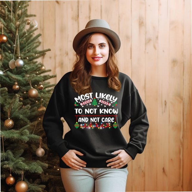 WINTERTYPOGRAFIE FUNNY CHRISTMAS SWEATSHIRT (WINTER TYPOGRAPHY FUNNY CHRISTMAS SWEATER)