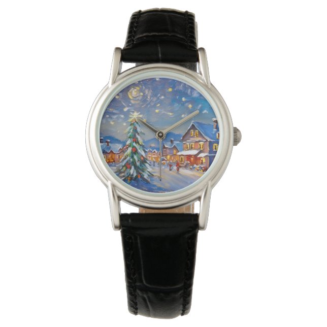 Winterurlaub Armbanduhr (Vorderseite)