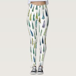 Winterurlaub Evergreen Trees Leggings