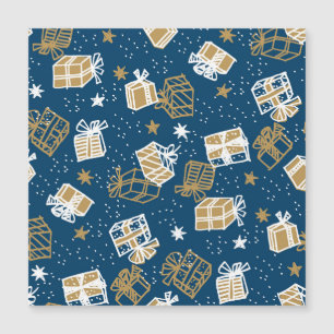 Winterurlaub Geschenkboxen Muster Magnetkarte