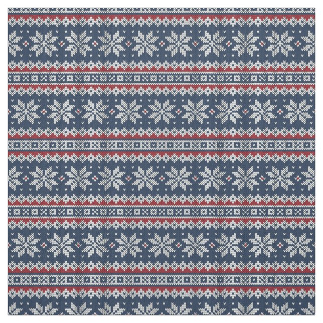 Winterurlaub gestricktes Muster Stoff (Muster)