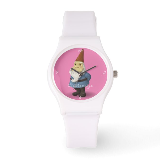 Winterurlaub Gnome Thunder_Cove Armbanduhr (Vorderseite)