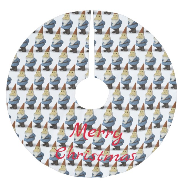 Winterurlaub Gnome Thunder_Cove Polyester Weihnachtsbaumdecke (Vorderseite)