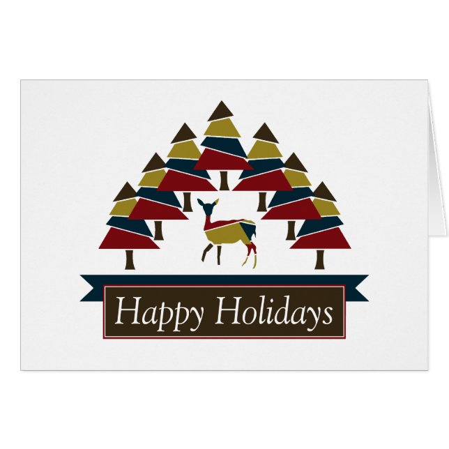 Winterurlaub im Hirschwald (Vorderseite (Horizontal))