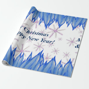 Winterurlaub in Papierform Geschenkpapier