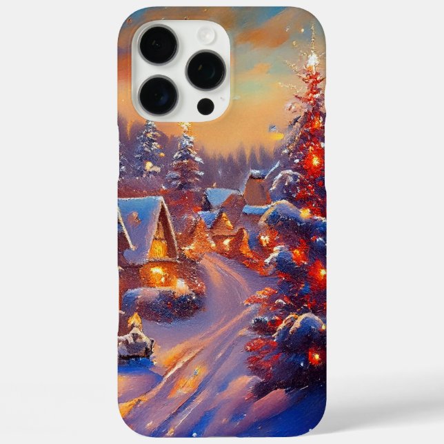 Winterurlaub iPhone 16 Pro Max Hülle (Rückseite)