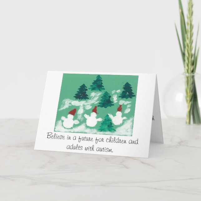 Winterurlaub-Karte Feiertagskarte (Vorderseite)