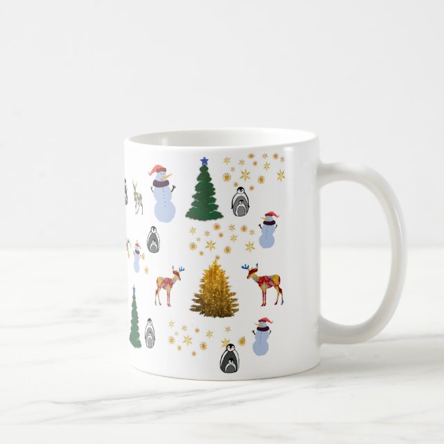 Winterurlaub Klassische Tasse (Rechts)
