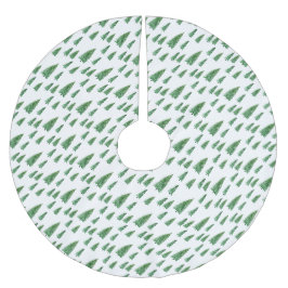 Winterurlaub Land Schönheit Polyester Weihnachtsbaumdecke