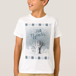 Winterurlaub Märchen Tale Fantasy Schneewald T-Shirt