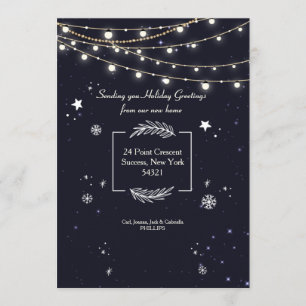 Winterurlaub mit langen Lichtern Ankündigung