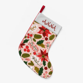 Winterurlaub Poinsettia Kleiner Weihnachtsstrumpf