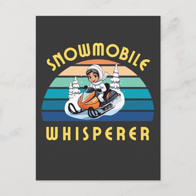 Winterurlaub Postkarte (Vorderseite)