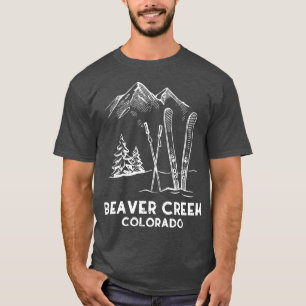 Winterurlaub Schneebedeckter Berg Beaver Creek Col T-Shirt