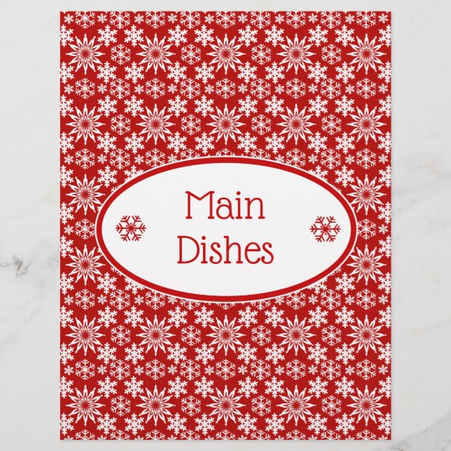 Winterurlaub Schneeflocken Rezept (Vorderseite)