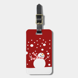 Winterurlaub-Schneemann Gepäckanhänger