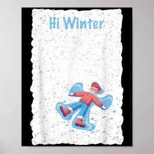 Winterurlaub Ski Weihnachten Ski X-mas Skifahren S Poster