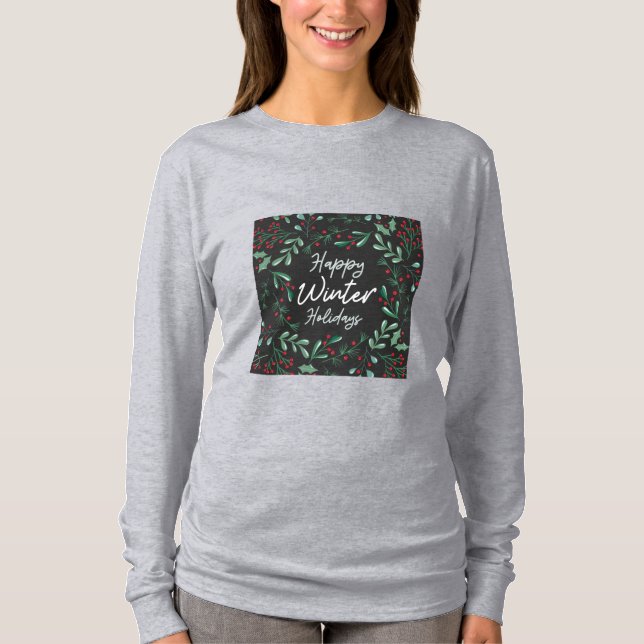 Winterurlaub T - Shirt (Vorderseite)