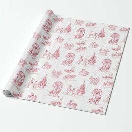 Winterurlaub Weihnachten Rotes Weihnachtsgebäck Geschenkpapier