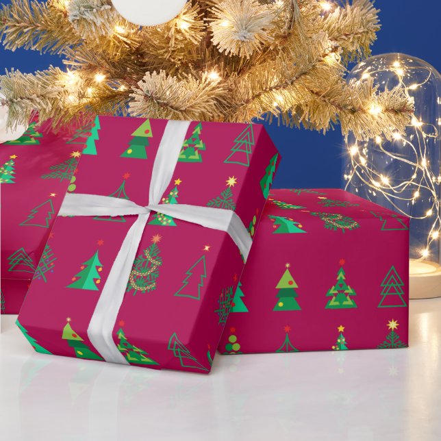 Winterurlaubsgeschenke Dekoration Weihnachtsbaum Geschenkpapier (Feiertage)