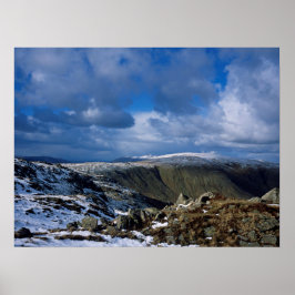 Winterurlaubskarte Ullscarf und Skiddaw Poster