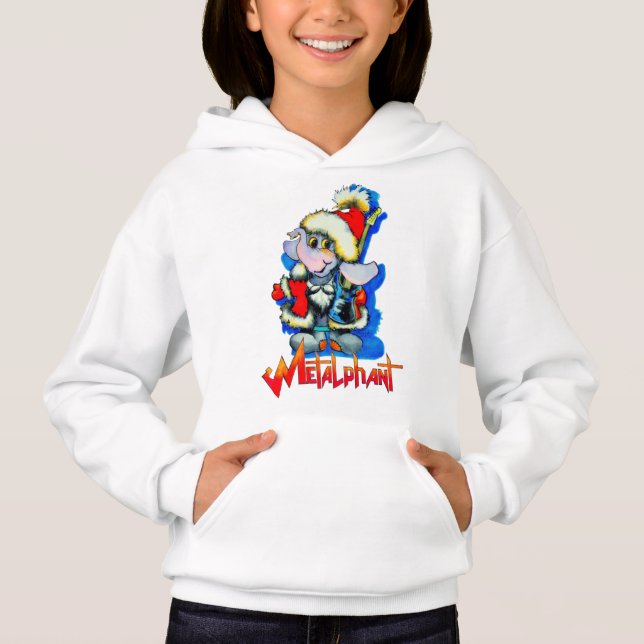 Winterurlaubsmädchen Hoodie (Vorderseite)