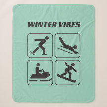 Wintervibes Sportspass Ikone Sherpa Blanket